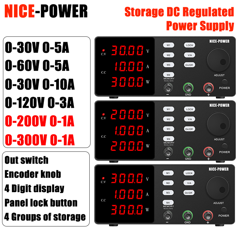 Switching Dc Power Supply 300V 1A - Fuente de alimentación NICE-POWER 200V/300V 1A