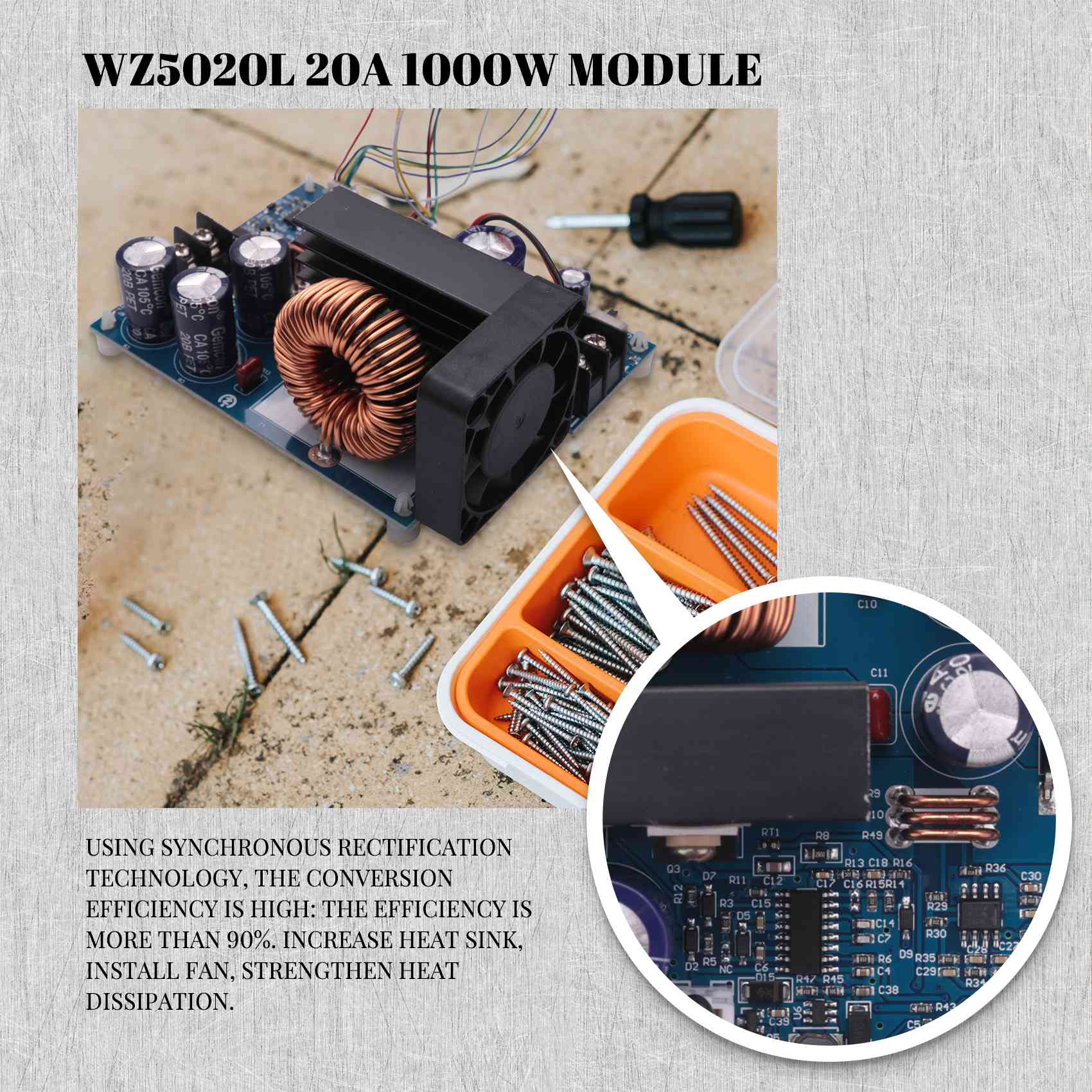 Step Down Dc Power Supply Module 1000W - Convertidor Reductor CC-CC AC18 (Garantizado) WZ5020L