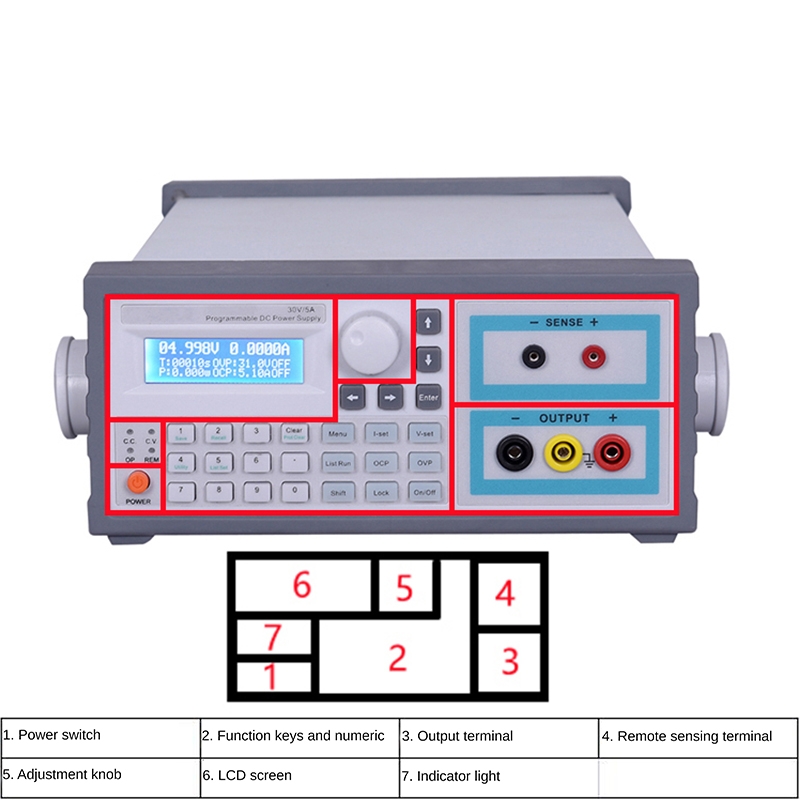 Fuente de alimentación CC prog - Programmable Dc Power Supply 60V 10A reseña y precio