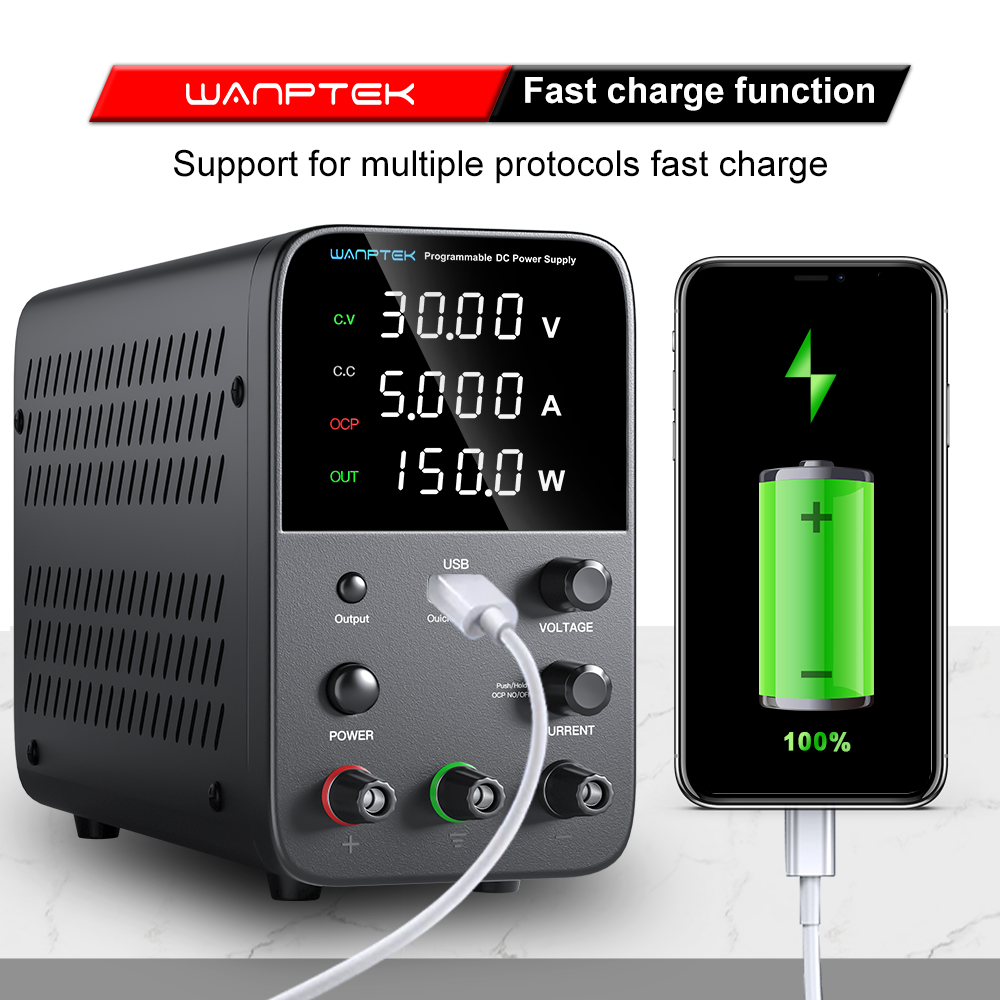 Fuente de Alimentación de Labo - Programmable Dc Power Supply 60V 10A reseña y precio