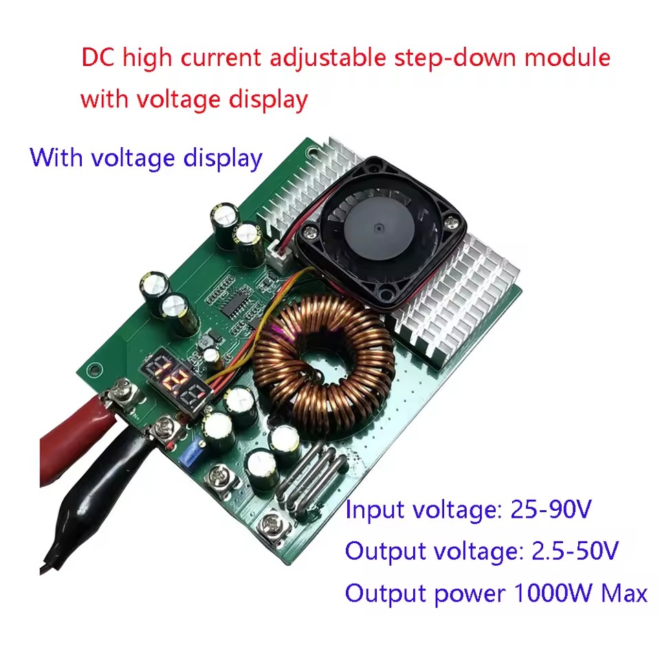 Módulo Reductor de Voltaje de  - Step Down Dc Power Supply Module 1000W reseña y precio